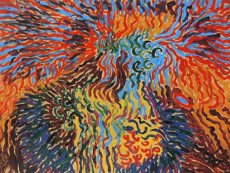 1891-Wilhelm Morgner - Composizione astrale XI - Museo Neuss Clemens Sels